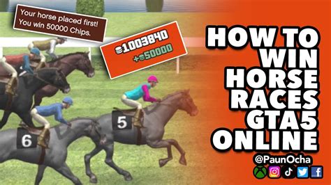 how to win horse racing gta|How To Horse Race In GTA5 (1,000,000 Chips) .